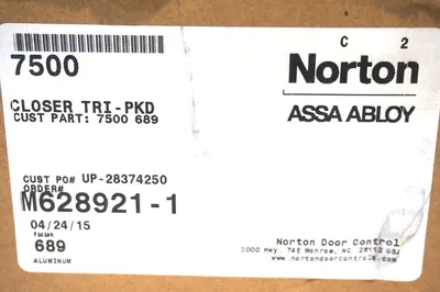 NEW NORTON 7500 DOOR CLOSER 7500 689