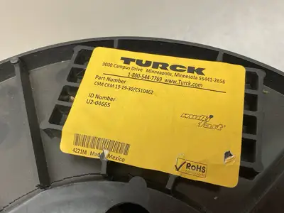 USED TURCK MULTIFAST DOUBLE ENDED CABLE, 19-PIN M23 U2-04665