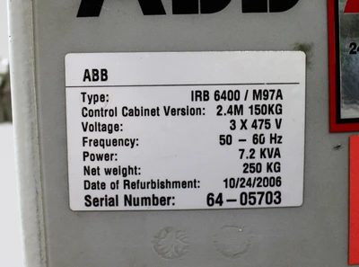 USED ABB IRB 6400