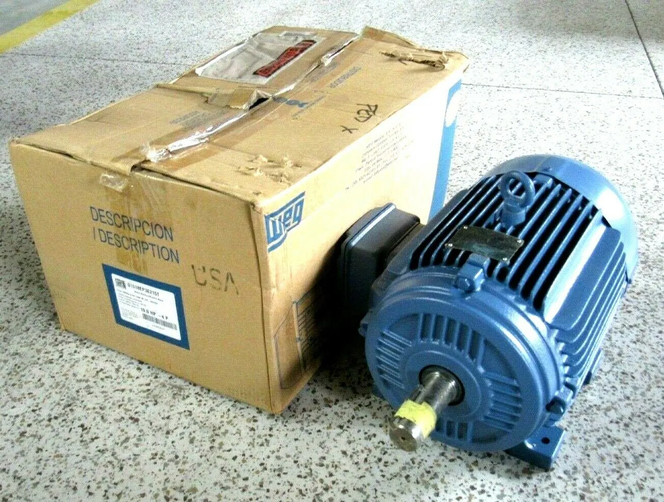 NEW WEG 01018EP3E215T MOTOR 10HP 4P 208-230/460V MPH3J 215T R01018EP3E215T