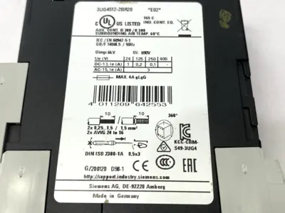 USED SIEMENS 3UG4512-2BR20