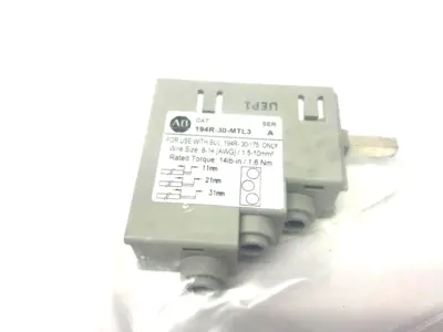 NEW ALLEN-BRADLEY SER. A MULTI-TAP LUG 3/6 WIRE 30A