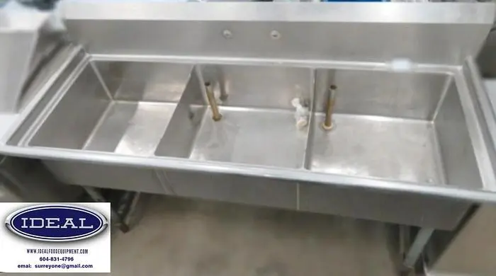 3 well pot sink