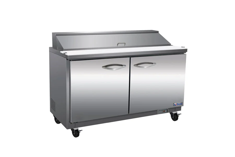 45-0196 IKON ISP61M 61” 2 Door Stainless Steel Mega Top Salad/Sandwich Prep Tabl