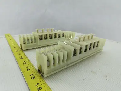 Allen Bradley 1492-CE White Clear Wire Terminal Fuse Holder With fuses Lot Of 42