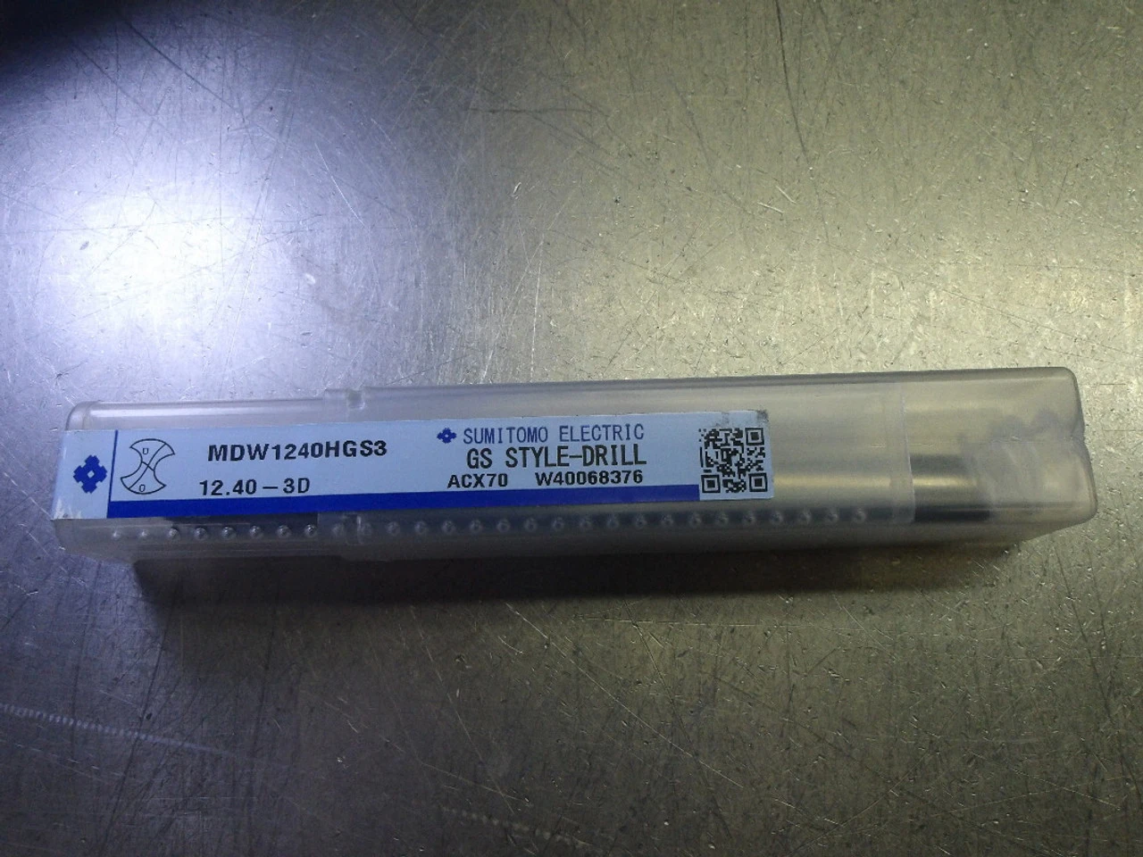 Sumitomo 12.4mm Coolant Thru Carbide Drill 13mm Shank MDW1240HGS3 (LOC2983C)