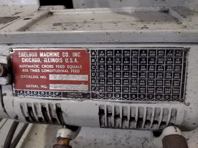 11" X 20" SHELDON MODEL #UM-46-P TOOLROOM ENGINE LATHE: STOCK #17919