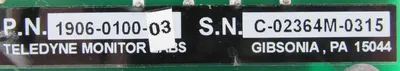 NEW TELEDYNE 1906-0100-03 PC BOARD 1906010003