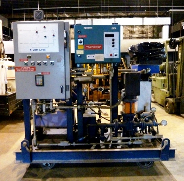 Alfa-Laval MMB 305S-11 lube oil purifier module, SS.