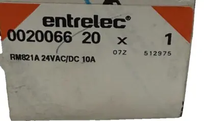 NEW ENTRELEC 0020.066.20 RELAY BOARD 24VAC 10A 20066-20 002006620