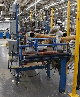 USED CUSTOM-BUILT DESOUTTER MULTIPLE-SPINDLE VERTICAL DRILLING AND GROOVING MACHINE