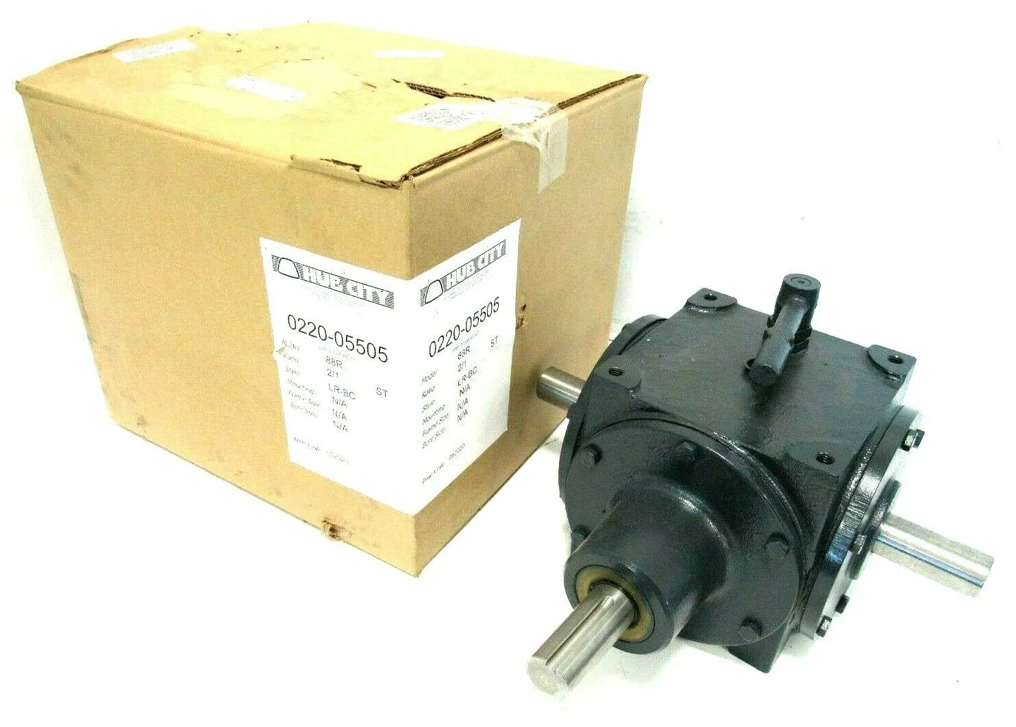 NEW HUB CITY 0220-05505 GEAR BOX 2:1 88R LR-BCST 1-3/8" DIA. 022005505