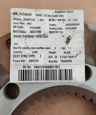 NEW P&H 1018Z7624