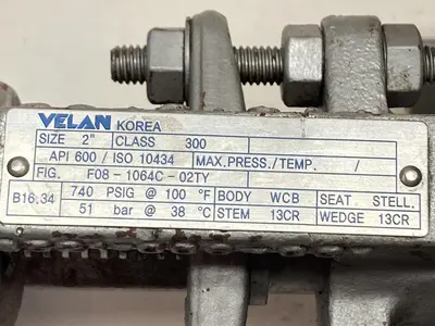 New | in-Stock VELAN F08-1064C-02TY Pump & Valve Parts | Surplus Asset Holdings #1216779