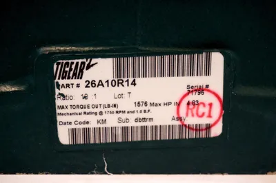 NEW DODGE TIGEAR 26A10R14 REDUCER 10.1 RATIO