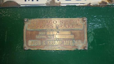 U14590C Chicago 5L7 press brake