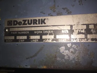 Dezurik 4" Knife Gate Valve Hand Wheel Operated