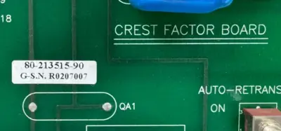 USED SOLIDSTATE CONTROLS 80-213523-90 CREST FACTOR BOARD