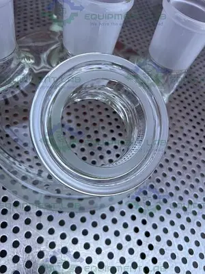 NEW CHEMGLASS CG-1946-50 REACTION VESSEL 5 NECK LID 200MM, 45/50 JOINTS.