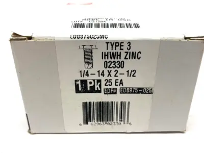 New | in-Stock Elco Drilit Self-Drilling Screws 3/8" Head #3 Point 1/4-14 x 2-1/2" Nuts & Screws Michigan US | Maverick Industrial Sales #1496153