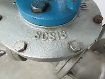 Chicago Valves 3" Flanged 3-Way Ball Valve With Pneumatic Actuator