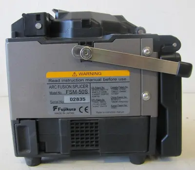 Fujikura FSM-50S Optical Fiber Arc Fusion Splicer AS IS with Case and Manual