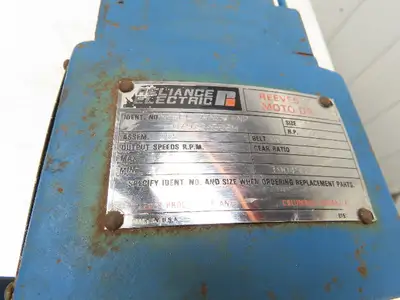 Reeves X-V 053 Moto Drive 38:1 Reducer Variable Speed 12-126 RPM Tuthill 5A Pump