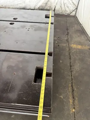 60" X 90" X 14" T-SLOTTED FLOOR PLATE. STOCK # 0632121