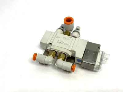 USED SMC SINGLE SOLENOID VALVE, BODY PORTED