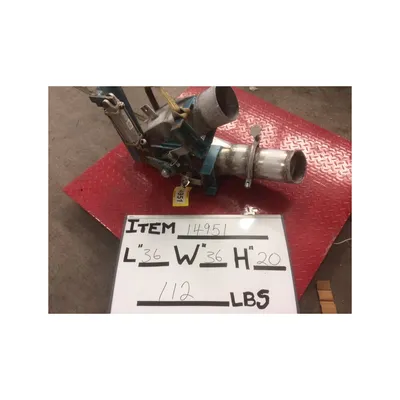 Used 6" Stainless Steel Dry Bulk Reject Diverter Valve