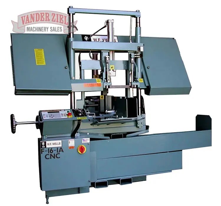 New | in-Stock W.F. WELLS F-16-1A CNC Horizontal Band Saws Michigan US | Vander Ziel Machinery Sales #480322