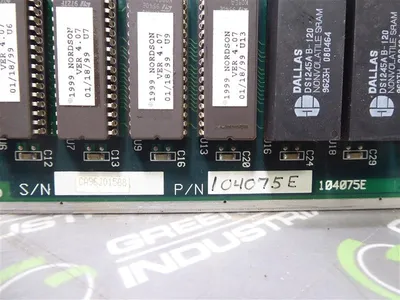 Nordson Corp. 104075E Temperature Control Board Used
