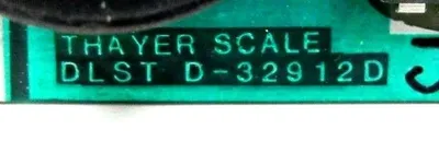 USED THAYER SCALE D-32912D TRANSMITTER BOARD DLST D-32912D D32912D