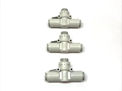 New | in-Stock SMC In-Line Flow Control Speed Adjustment Valve Fitting Pump & Valve Parts Michigan US | Maverick Industrial Sales #1391155