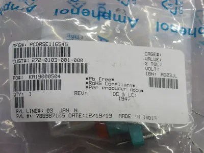 New | in-Stock AMPHENOL 272-0103-001-000 SO-1049-8772 Electrical Fittings Texas US | Aucto #1308480