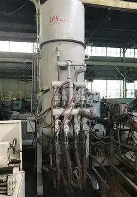 USED DELONG/INNOVATIVE SYSTEMS THRU-FEED DEBUR/BLAST SYSTEM