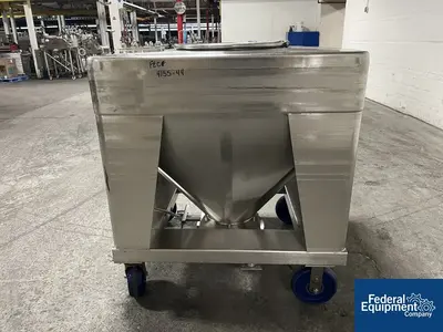 USED TOTE Systems 48" x 42" x 10"  Tote Systems Stainless Steel Transfer Bins