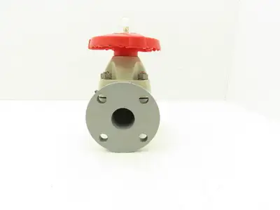 Asahi V14MHCEFA040 Diaphragm Pinch Valve 1-1/2" Flanged CPVC EPDM 150psi