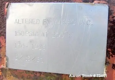 Used US FILTER 300/200 Pressure Leaf Filters Illinois US | Aaron Equipment #85685