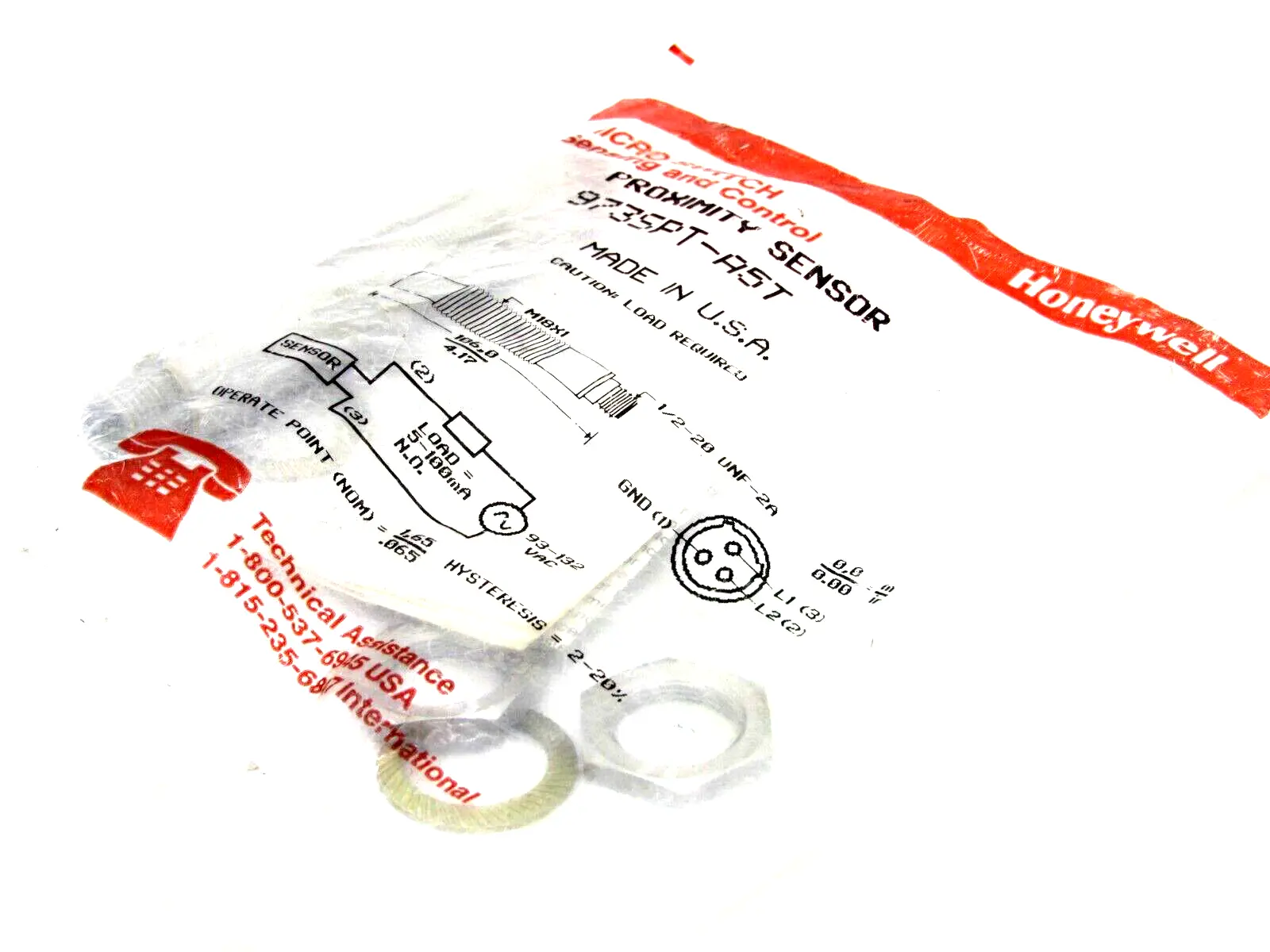 NEW HONEYWELL MICRO SWITCH 973SPT-A5T PROXIMITY SENSOR 973SPTA5T
