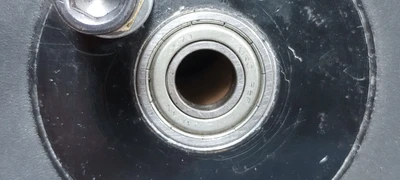 526639 1 LOT OFF 2 BLACK DRUM ROLLER 4"X12 1/2 INCH