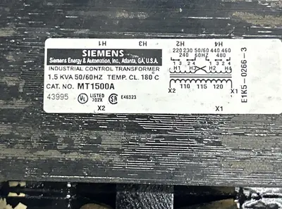 Used SIEMENS MT1500A Miscellaneous Equipment (Electrical & Power) | Surplus Asset Holdings #1201798