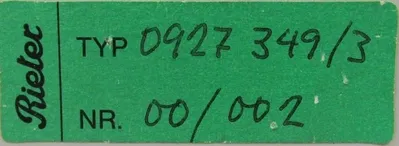 USED RIETER 9-027-349/3 CONTROLLER 90273493 0927-349/3 00/002