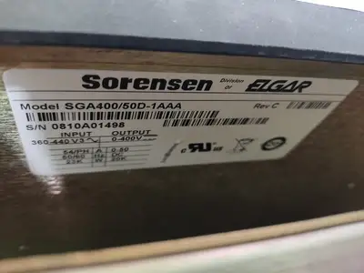 USED SORENSEN SGA400/50D-1AAA