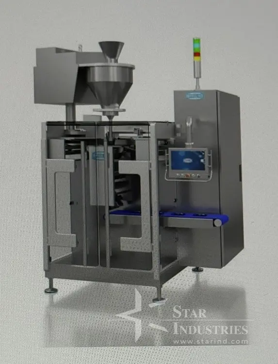 Used UNIVERSAL PACK “GAMMA FLEXI” SACHET PACKAGING MACHINE Vertical Form Fill Sealing Machines (VFFS) California US | Star Industries #1254516