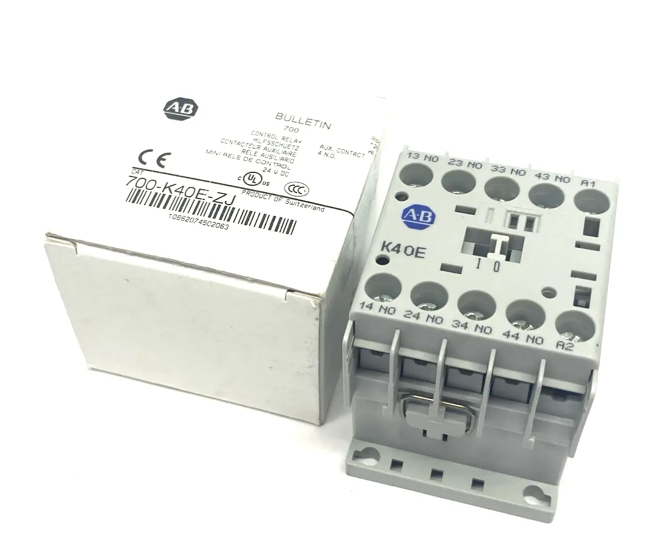 New | in-Stock Allen-Bradley Ser. B Miniature Contactor IEC Control Relay 4 N.O. Relays & Switches Michigan US | Maverick Industrial Sales #1391118