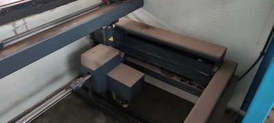 BAYKAL 4-axis CNC Hydraulic Press Brake, in good working condition, visible under power