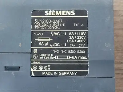 USED SIEMENS 3UN2100-0AF7