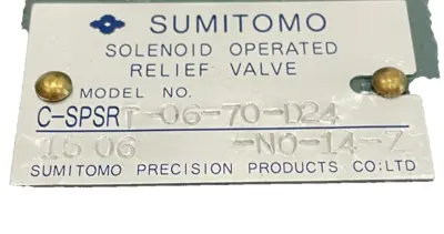 NEW SUMITOMO C-SPSRT-06-70-D24-NO-14-Z SOLENOID RELIEF VALVE FSD4GSDB02BD2454Z