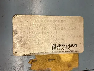 Used JEFFERSON ELECTRIC _UNKNOWN_ Miscellaneous Equipment (Electrical & Power) Ohio US | Surplus Asset Holdings #1425515